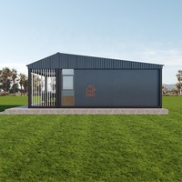 Usine personnalisée préfabriquée plancher plat 2 en 1 Maisons conteneur préfabriquées paquet plat Maison 3 chambres avec toilette et salle de bain