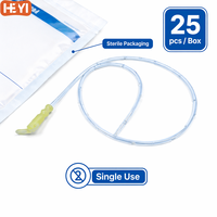 HEYI Cathéter de drainage chirurgical vétérinaire jetable, radiopactique, en polyuréthane, pour plaies, équipement médical 10Fr