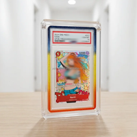 Boîte de présentation en acrylique avec couvercle magnétique pour cartes gradées PS-A, protection anti-UV pour cartes Pokémon CGC BGS TCG