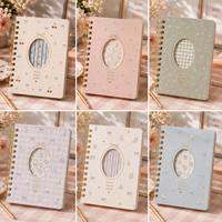 Carnet à spirales personnalisé de qualité supérieure, format A5, couverture en lin lignée, motif floral, pour usage professionnel, cadeau, journal