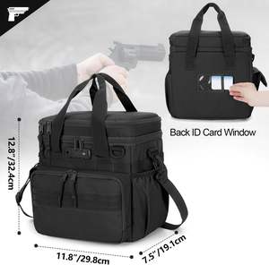 กระเป๋าใส่ปืนยุทธวิธี Spoir Black พร้อมกุญแจล็อค TSA ความจุ 12 ช่องใส่แม็กกาซีน ช่องเก็บของหลายช่อง อุปกรณ์ล่าสัตว์ 2 ช่อง - Product Image 4