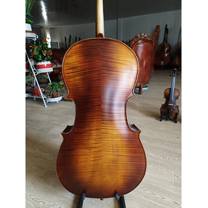 Flamme érable <span class=keywords><strong>violoncelle</strong></span> tigre motif <span class=keywords><strong>professionnel</strong></span> bois <span class=keywords><strong>violoncelle</strong></span> 4/4 <span class=keywords><strong>prix</strong></span> de gros pas cher - Product Image 2