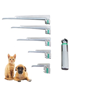 Lampu LED hewan peliharaan, <span class=keywords><strong>Laryngoscope</strong></span> ENT Vet kaku dokter hewan peliharaan dapat digunakan kembali lampu LED Set anestesi <span class=keywords><strong>Laryngoscope</strong></span> - Product Image 1