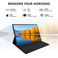 Moniteur portable OEM ODM 15,6 pouces avec logo personnalisé, écran FHD IPS, deuxième écran pour ordinateur portable, fabricant source, affichage Type-C pour les entreprises