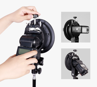 Support de poignée pour flash Speedlite de type S avec adaptateur de monture à baïonnette Bowens/Elinchrom pour photographie en studio et en extérieur avec parapluie