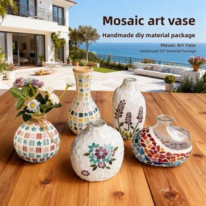 Kit de Manualidades para Hacer un Jarrón de <span class=keywords><strong>Mosaico</strong></span> Art Deco en Caja Colorida para el Día del Niño, Juguete Educativo Creativo para Padres e Hijos - Product Image 1