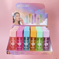 Grosir beruang gantungan kunci pemadat bibir gloss kosmetik glitter Vegan Label pribadi sheglan lip et gloss Remas wadah makeup