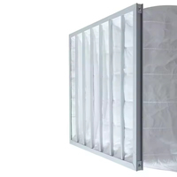 Filtre de poche F7 haute efficacité |   Sac filtrant à air durable pour bâtiments commerciaux et bureaux
