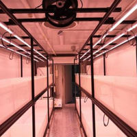 Système de culture hydroponique automatisé Seedafarm pour fourrage en conteneur, avec contrôle environnemental intelligent, modèle de production annuelle en usine de plantes