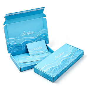 Boîtes d'expédition pour vêtements en carton ondulé avec impression de logo de marque personnalisée, couleur rose, emballage pour envoi postal avec ruban et sac en papier - Product Image 6
