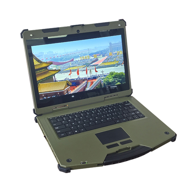 Slim and portable 14-inch industrial ruggedized laptop PC PC 5G Intel i5/i7 Win10/11 NFC 700 nits with serial port