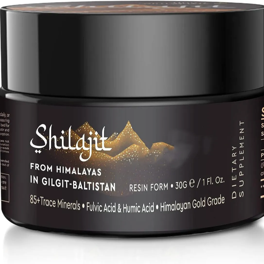 Nhãn Hiệu Riêng Tự Nhiên shilajit Nhựa Phong Phú Khoáng Chất Khoáng Chất Vàng Lớp Himalaya Tinh Khiết Shiljait Cho Năng Lượng