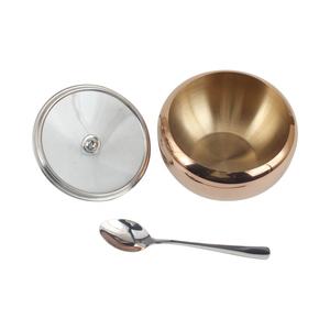 Cuchara Bonus-Capacidad de 2 tazas (500ml) Azucarero de acero inoxidable con tapa de vidrio - Product Image 4