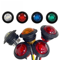 Feux de signalisation latéraux pour camion LED, rouge, blanc, ambre, COB, IP65, étanches, feux de brouillard de sécurité, 12V-24V, 10W, pour voiture, camion, VTT, SUV, Jeep