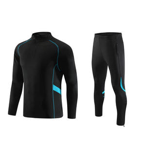 2025-26 <span class=keywords><strong>nuevo</strong></span> diseño media cremallera chaqueta de fútbol transpirable al aire libre peso ligero entrenamiento abrigo fútbol chándales ropa deportiva - Product Image 5