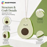 Étiquettes volantes personnalisées en papier découpées en forme d'avocat, étiquettes volantes mignonnes en forme de fruit avec cordon pour vêtements d'enfants et vêtements pour bébés