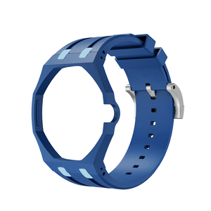 Upro bioceramic Royal POP modification Kit สำหรับ AP-Swatch savonnette เคส3นาฬิการูปมงกุฎพร้อมชุดแปลงสายนาฬิกายาง - Product Image 1