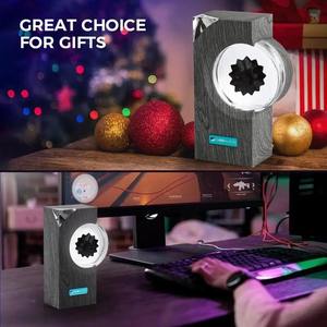 Ferrofluide Dansant à Rythme Musical, Enceinte Ferrofluide, Partenaire Musical, Lampe d'Affichage Ferrofluide, Jouet Liquide Magnétique, Cadeaux de Bureau pour Enceintes - Product Image 2