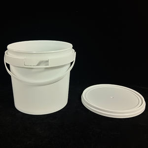 Cubeta de Plástico Transparente de Grado Alimenticio de 500 ml a 5 L con <span class=keywords><strong>Tapa</strong></span> y Asa, Cubeta Redonda Comercial con Logotipo Impreso, Suministro de Fábrica - Product Image 3