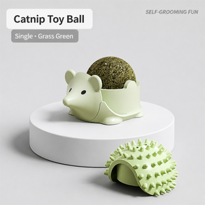 Jouet à lécher en forme de boule à la catnip pour chatons et chats adultes - Réduit l'anxiété et l'ennui - Conception simple pour le jeu autonome - Product Image 2