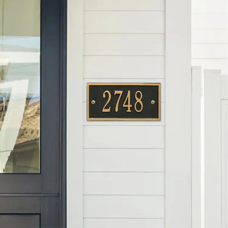 COSUN باب ألمونيوم لافتات شخصية فندق الباب أرقام الحديد الزهر تسجيل البلاك للبيع