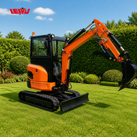 Mini-excavatrice de jardin 1T, 2T, 2.5T, 3T, 3.5T, petite pelle agricole, fabrication chinoise