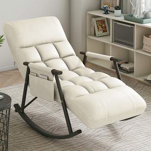 Sillón Mecedora Sofá Perezoso Tela Técnica Leathaire Butaca Individual <span class=keywords><strong>Chaise</strong></span> <span class=keywords><strong>Longue</strong></span> Reclinable - Product Image 3
