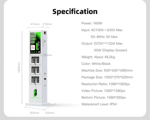 23.8 Inch Outdoor Lcd Waterproof Share Powerbank 4g Rental Vending Station Power Bank Station for Sharing - Product Image 5