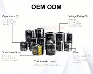 Condensateurs électrolytiques en aluminium à boulon de haute qualité 100V - 600V tous les condensateurs haute tension à borne à vis de grande capacité VDC UF - Product Image 3
