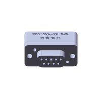 Conector hermético de paso de vacío Peek Db9 macho de densidad estándar (incluye pines)