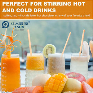 Agitateurs en bois jetables de haute qualité de marque YADA 140*6.35*2.3mm bâtonnets de café et de thé de forme plate pour l'agitation de café - Product Image 5