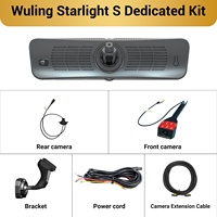 Sinjet pour Starlight S Wifi Caméra de recul numérique séparée de type streaming 2K pour voiture, écran plein écran 9,2 pouces, H10 Pro Mirror DashCam