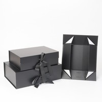 Emballage de boîte cadeau pliable magnétique en papier carton personnalisé boîtes pliables d'emballage de vêtement habillement