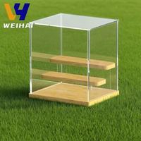 Vitrina Acrílica Antipolvo con Luces LED para PopMart Blind Boxes - Exhibidor Coleccionable Escalonado, Gabinete Sellado para Figuras