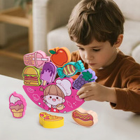 Juguete de Equilibrio de Madera para Niños, Educación Temprana, Juego de Equilibrio Colorido y Delicado, Bloques de Madera Educativos para Niños