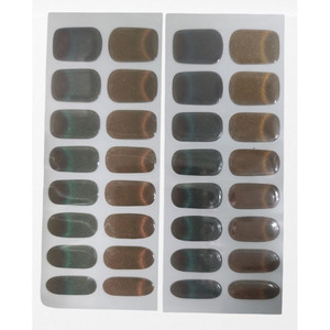 Autocollant pour ongles semi-durcis bicolore à la française, gel magnétique effet volume, gel UV imperméable, uréthane non toxique, sans BPA, emballage en vrac - Product Image 1