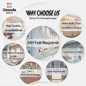 Design Moderne de Poste de Salon de Manucure | <span class=keywords><strong>Table</strong></span> de Manucure et Ensemble Miroir Personnalisés | Solution Complète d'Ameublement et de Décoration pour Salon de Manucure - Product Image 2