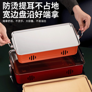 Rectangular Barbecue Warmer Red 32x16cm Meat Grill Heating Plate Commercial Hot Skewer Oven - Product Image 4
