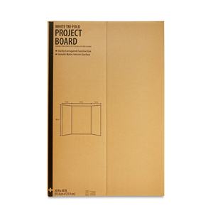 Panneau de projet en carton ondulé <span class=keywords><strong>blanc</strong></span> à trois plis 36 pouces x 48 pouces, panneaux d'affichage pour concours scientifiques, panneaux d'affichage pour affiches, pour montage, art, affichage, projets - Product Image 2