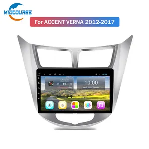 2G RAM 9 Zoll Android 10 Auto DVD GPS-Player für Hyundai Akzent Verna 2012-2017 Radio Video Navigation Bt Wifi(a748113e)