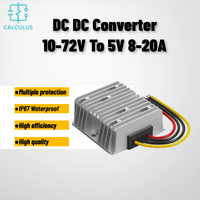 Convertisseur abaisseur de tension large plage 10~72V DC vers 5V 8-20A, non isolé, pour tableau de bord de vélo électrique, moto électrique, chargeur USB