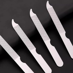 Factory direct stock of stainless steel <b>nail</b> file strips, small household <b>nail</b> file, manicure <b>tool</b> set, portable. - Product Image 1