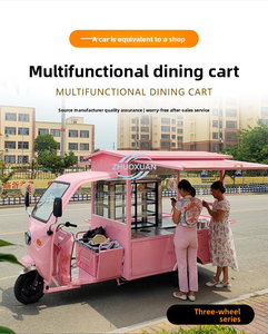 Mini Food Trailers Fully Equipped pink Mobile Food Truck Van Food truck Trailer Carts for Coffee Snack Production Line - Product Image 6