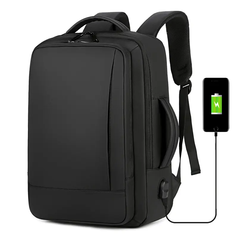 Mochila Imperméable Entreprise USB 17 Ordinateur Portable Sac À Dos Hommes avec Chaussure compart Voyage Sac À Bandoulière Grande Intelligent Sacs À Dos