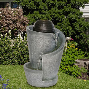 Moderno antico a parete solare fontana con resina di lusso rubinetto nostalgico giardino bacino Art Deco stile <span class=keywords><strong>per</strong></span> la casa o in ufficio - Product Image 3