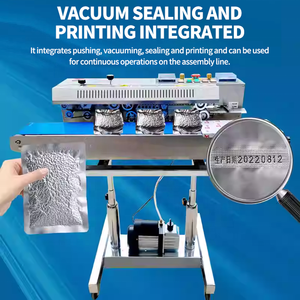 Manufacturer Pneumatic Aluminium <b>Foil</b> Plastic Bag Heat Packing Steel Seal Continuous Horizontal Inflate Vacuum Sealing Machine - Product Image 4