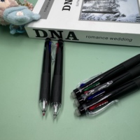Nouveau design, stylo gel effaçable 4 couleurs avec corps en plastique, stylo à encre gel multicolore pour le bureau et l'école, stylo de dessin et de réflexion