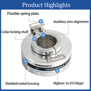 HENGXIANG Rotary Encoder K76 Hollow Shaft 24V DC Motor 48000ppr IP50 Protection Square-Wave <strong>Output</strong> E80H30-1024-<strong>3</strong>-T-24 ITD40 A4 - Product Image 2