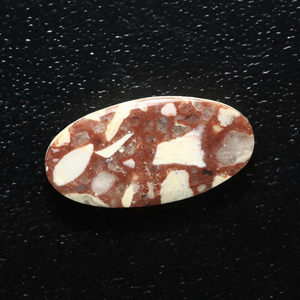 ธรรมชาติ Brecciated Mookaite จัสมหินพลอยเรียบขัดรูปไข่ตัดอัญมณี Brecciated Mookaite จัสมหิน Cabochon - Product Image 1