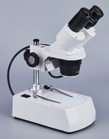 E2040-C Zoom Stereo Microscope Binocular with WF10x Eyepiece 2x-4x Objective Top & Bottom LED Illumination